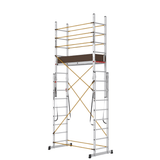 Cagsan Ladder & Access Equipment Cagsan PolySafe 2 × 8 Multi-Purpose Aluminium Scaffold Ladder with Adjustable Platform - CM-PL003