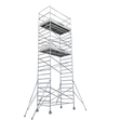 Cagsan Ladder & Access Equipment Cagsan Professional Aluminium Mobile Scaffold with 1200 × 2400mm Platform ProTube LFP Series - CM-PROTUBE-L10