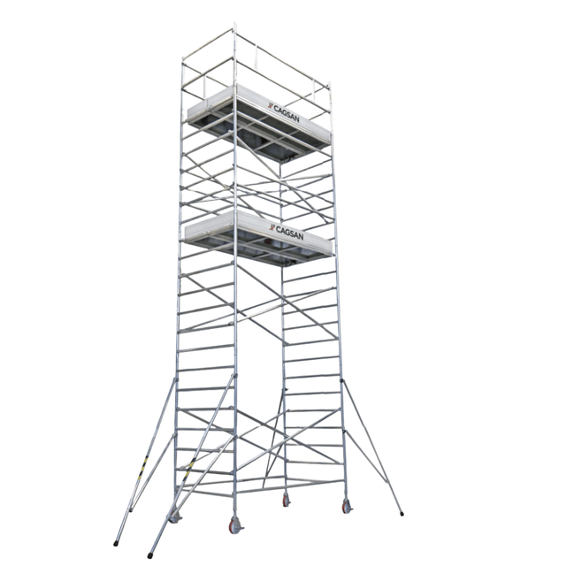Cagsan Ladder & Access Equipment Cagsan Professional Aluminium Mobile Scaffold with 1200 × 2400mm Platform ProTube LFP Series - CM-PROTUBE-L10