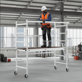 Cagsan Ladder & Access Equipment Cagsan ProTube F90 Folding Aluminium Mobile Scaffold with 2.74m Working Height - CM-PROTUBE-F90