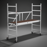 Cagsan Ladder & Access Equipment Cagsan ProTube F90 Folding Aluminium Mobile Scaffold with 2.74m Working Height - CM-PROTUBE-F90