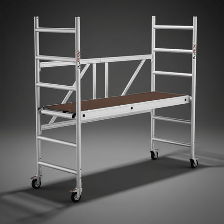 Cagsan Ladder & Access Equipment Cagsan ProTube F90 Folding Aluminium Mobile Scaffold with 2.74m Working Height - CM-PROTUBE-F90
