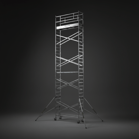 Cagsan Ladder & Access Equipment Cagsan ProTube S10 10.4m Professional Aluminium Mobile Scaffold with 600 × 2400mm Platform - CM-PROTUBE-S10