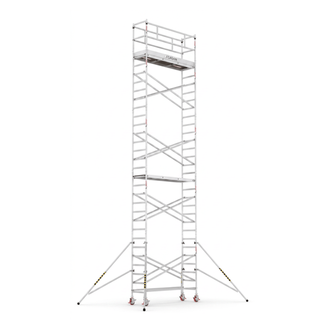 Cagsan Ladder & Access Equipment Cagsan ProTube S10 10.4m Professional Aluminium Mobile Scaffold with 600 × 2400mm Platform - CM-PROTUBE-S10