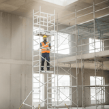 Cagsan Ladder & Access Equipment Cagsan ProTube Solo Mini 6.8m Professional Heavy-Duty Aluminium Mobile Scaffolding System - CM-PT-ST480M-100