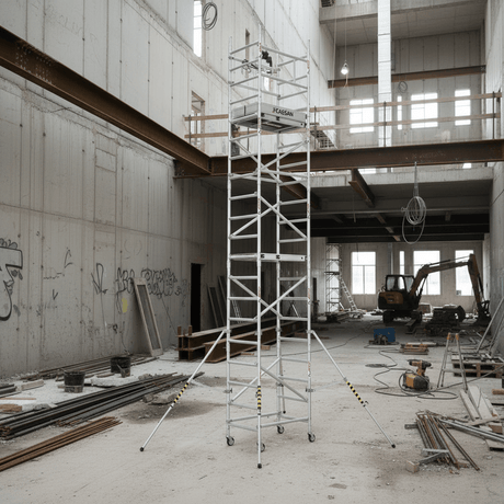 Cagsan Ladder & Access Equipment Cagsan ProTube Solo Mini 6.8m Professional Heavy-Duty Aluminium Mobile Scaffolding System - CM-PT-ST480M-100