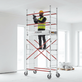 Cagsan Ladder & Access Equipment Cagsan Stella 12-Rung Folding Aluminium Scaffold and Multi-Purpose Ladder - CM-STL206