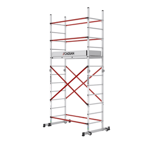 Cagsan Ladder & Access Equipment Cagsan Stella 12-Rung Folding Aluminium Scaffold and Multi-Purpose Ladder - CM-STL206