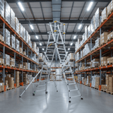 Cagsan Ladder & Access Equipment Cagsan TelePro 6 × 2 Telescopic Aluminium Platform Ladder with 4.5m Safe Reach - CM-TP250