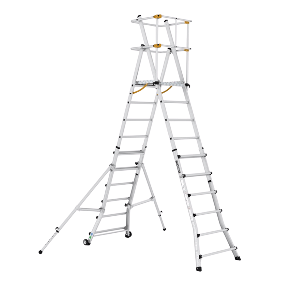 Cagsan Ladder & Access Equipment Cagsan TelePro 6 × 2 Telescopic Aluminium Platform Ladder with 4.5m Safe Reach - CM-TP250