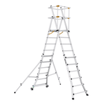 Cagsan Ladder & Access Equipment Cagsan TelePro 6 × 2 Telescopic Aluminium Platform Ladder with 4.5m Safe Reach - CM-TP250