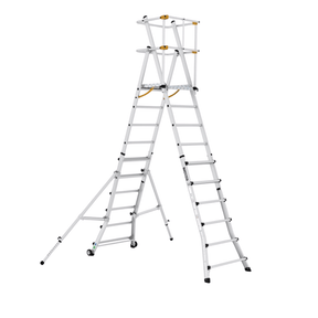 Cagsan Ladder & Access Equipment Cagsan TelePro 6 × 2 Telescopic Aluminium Platform Ladder with 4.5m Safe Reach - CM-TP250