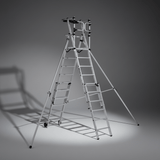 Cagsan Ladder & Access Equipment Cagsan Verox 7-Step Telescopic Folding Aluminium Work Platform with 4.6m Safe Reach - CM-VX7-10