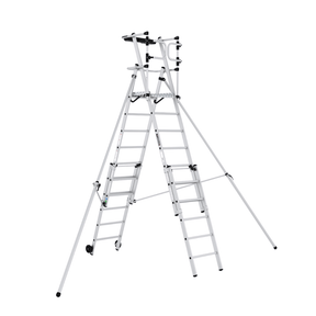 Cagsan Ladder & Access Equipment Cagsan Verox 7-Step Telescopic Folding Aluminium Work Platform with 4.6m Safe Reach - CM-VX7-10