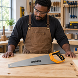 Carpenter assessing the Coofix 7 TPI hand saw
