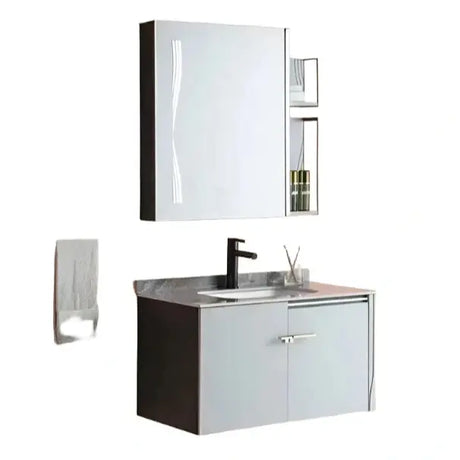 Bathroom Luxury 80cm Wall-Mounted Vanity Cabinet - 3006-80 supply-master