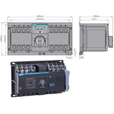 Chint Load Centers & Circuit Protection Chint 400A Automatic Transfer Switch - NXZM-400S/4B