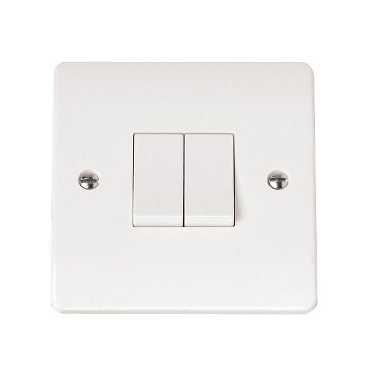 Click Mode Switches & Sockets Click Seera 2 Gang 2 Way Switch