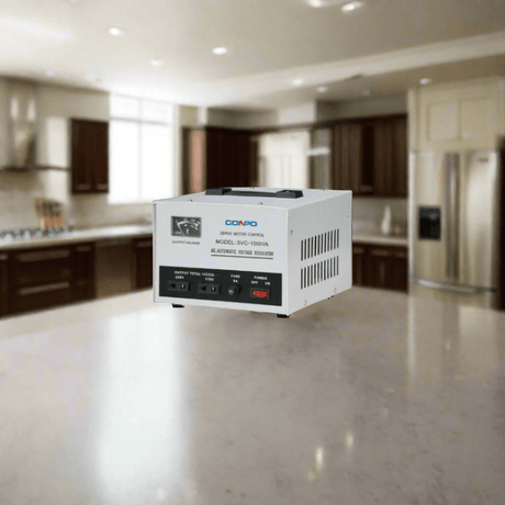 Conpo Power Management & Protection Conpo Single Phase Servo-Type AC Automatic Voltage Regulator 1.0kVA - SVC-1000VA