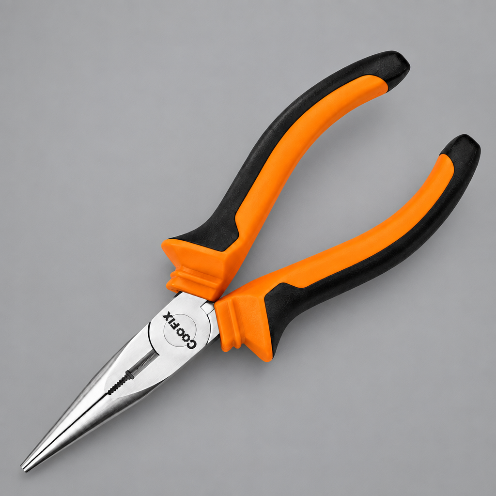Coofix 8-inch long-nose pliers on grey