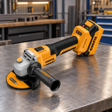 Coofix angle grinder on a fabrication bench