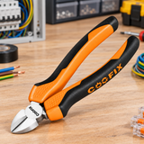 Coofix carbon-steel diagonal cutting pliers on a workbench