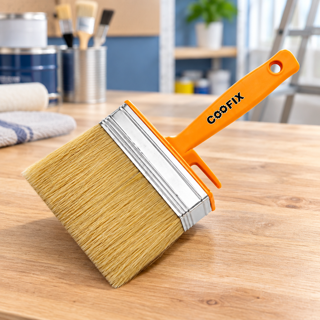 Coofix ceiling brush on a decorating table