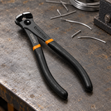 Coofix end-cutting pliers on a workbench