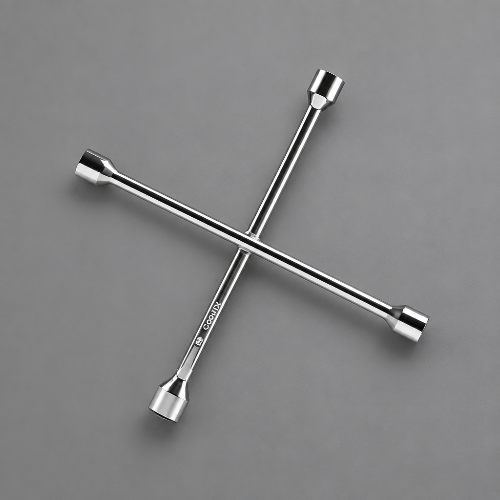 Coofix four-way wheel wrench on grey