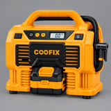 Coofix inflator on a grey studio background