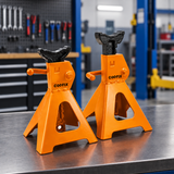 Coofix jack stand pair on a workbench