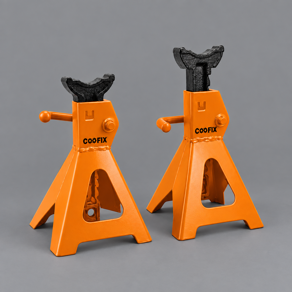 Coofix jack stand pair on grey