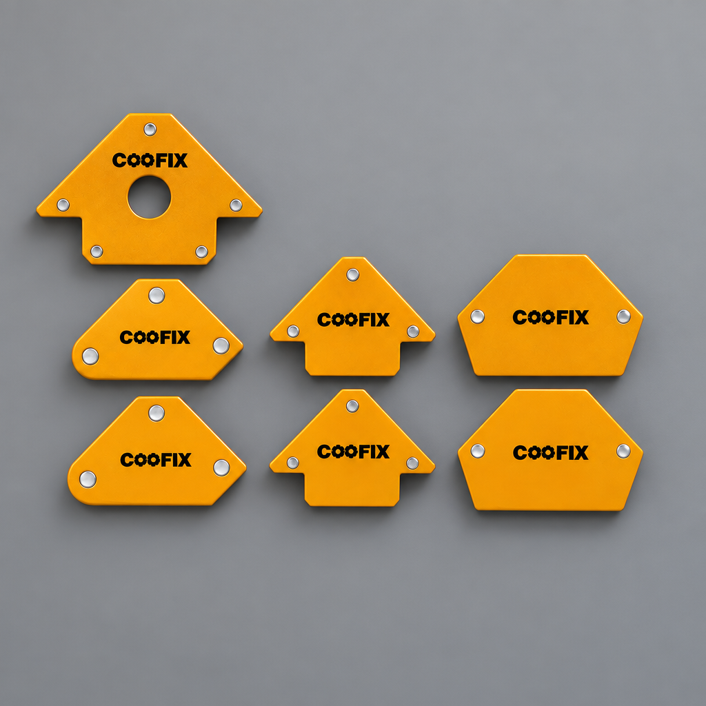 Coofix magnetic welding holders on grey