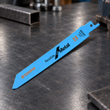 Coofix metal-cutting blade on a steel workbench