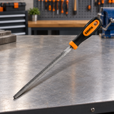 Coofix metal file on a workbench