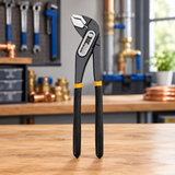 Coofix pump pliers on a workshop table