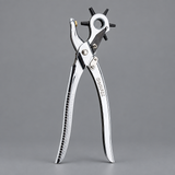 Coofix rotary leather hole punch on grey