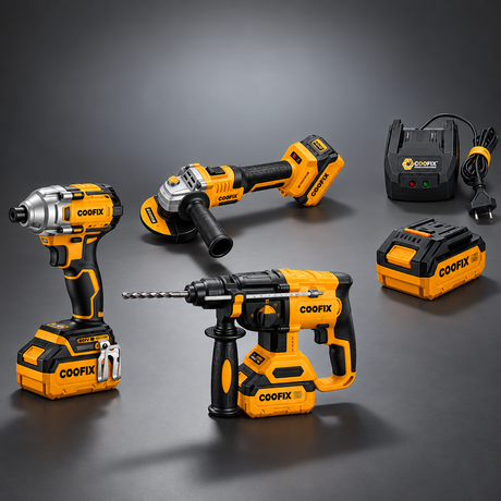 Coofix three-tool combo kit on a cinematic grey background