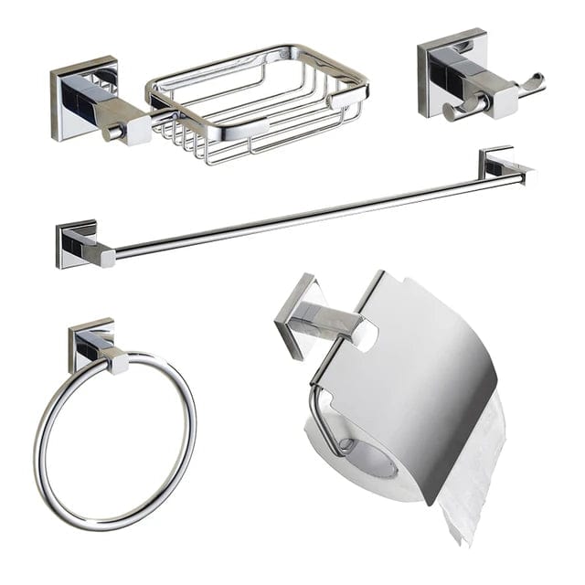 Crystal Supplies Bathroom Accessories 6 Pieces Bathroom Accessories Set