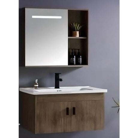 Crystal Supplies Bathroom Vanity & Cabinets Bathroom Luxury 80cm Wall-Mounted Vanity Cabinet - K2-80