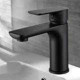 Crystal Supplies Bathroom Faucet Bathrooms Matte Black Single-Lever Basin Faucet Mixer - CS30 BK