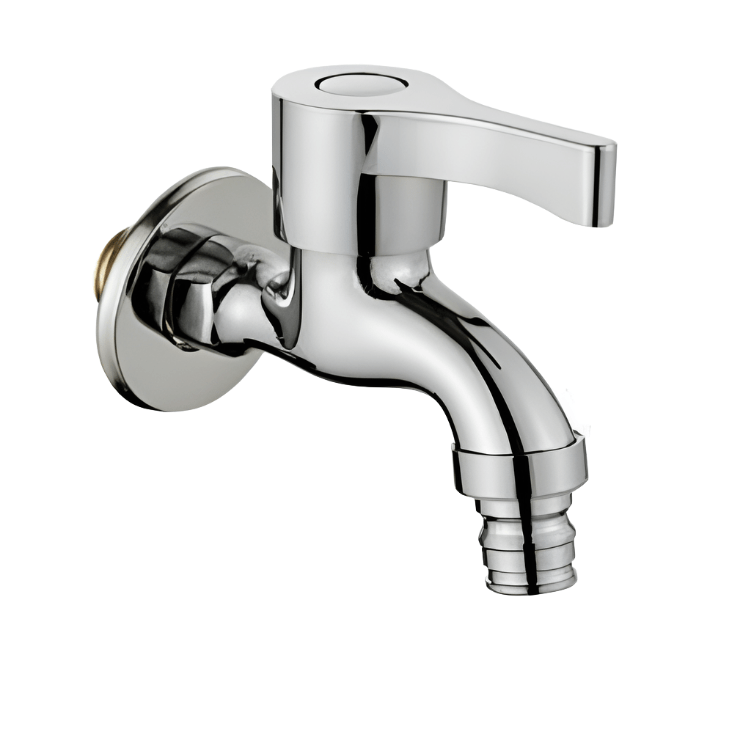 Crystal Supplies Bathroom Faucet Brass Wall-Mounted Bibcock Tap - CS 18