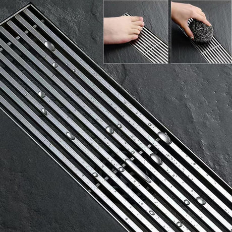 Crystal Supplies Bathroom Accessories Stainless Steel Rectangular Long Floor Drain