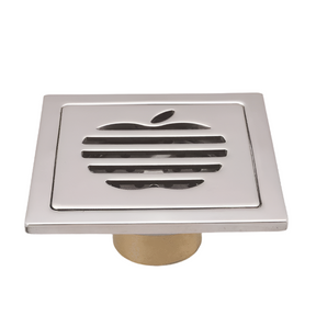 Crystal Supplies Bathroom Accessories Stainless Steel Square 4" Floor Drain - CS 11