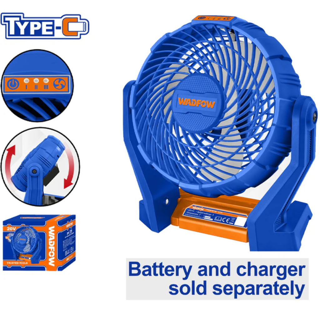 Wadfow Lithium-Ion Cordless Fan  - WLF1507