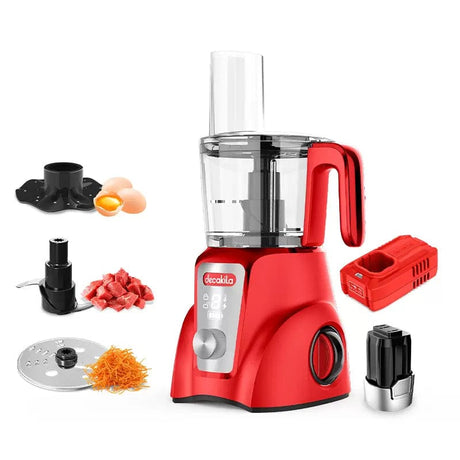 Decakila Kitchen Appliances Decakila 1.25L Cordless Rechargeable Food Processor 250W