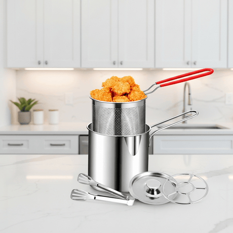 Decakila Kitchen Utensils Decakila 1.5 L Stainless Steel Fryer Pot - KMEP051M