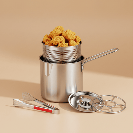 Decakila Kitchen Utensils Decakila 1.5 L Stainless Steel Fryer Pot - KMEP051M