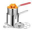 Decakila Kitchen Utensils Decakila 1.5 L Stainless Steel Fryer Pot - KMEP051M