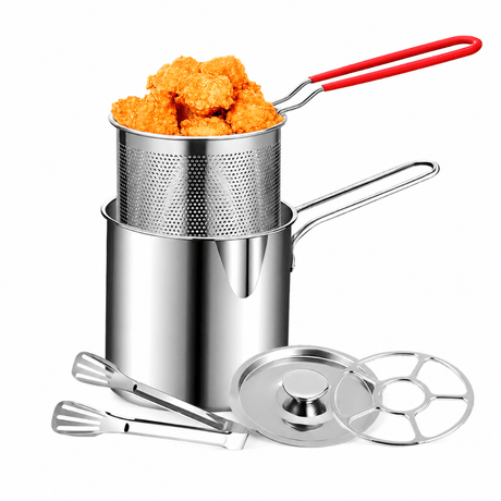 Decakila Kitchen Utensils Decakila 1.5 L Stainless Steel Fryer Pot - KMEP051M